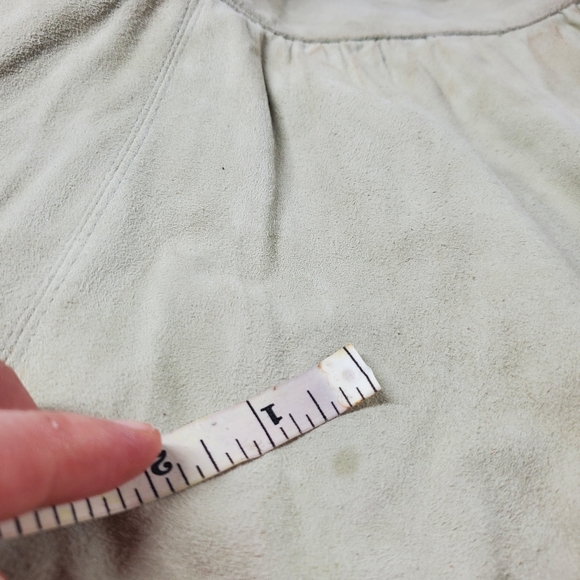 Bergdorf Goodman Calvin Klein Light Sage Green Suede Maxi Skirt - Picture 6 of 12